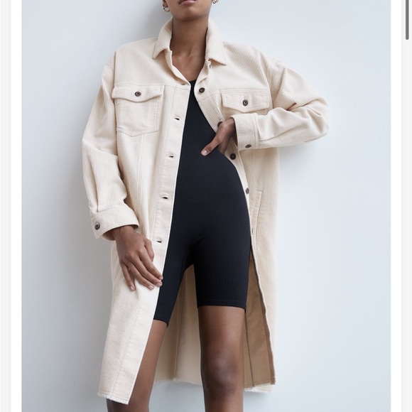 NWT Bloggers Favorite ZARA Corduroy Overshirt - Picture 9 of 16